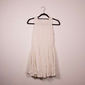 White H&M Lace Skater Dress